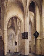 Pieter Jansz Saenredam Church Interior in Utrecht oil painting artist